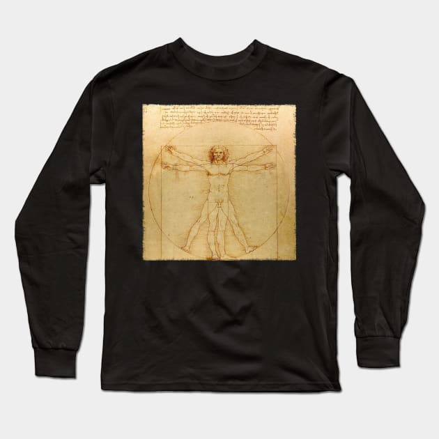 Vitruvian Man Long Sleeve T-Shirt by Scar